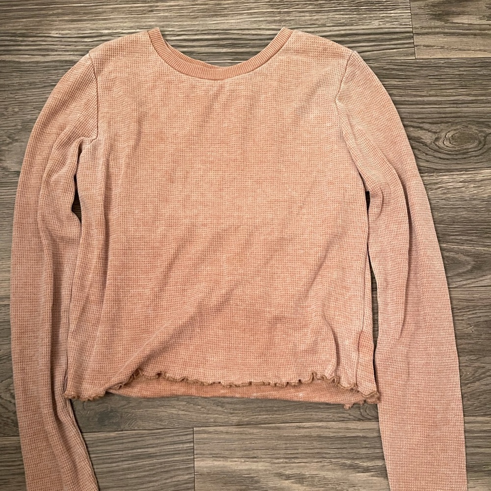 American Eagle Lettuce Trimmed Top